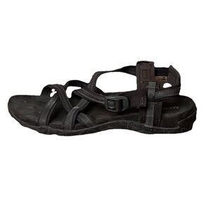 Merrell Women’s Bracken Brown Leather Sandals Size 8 | Hiking Outdoor Strap